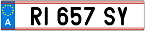 Trailer License Plate